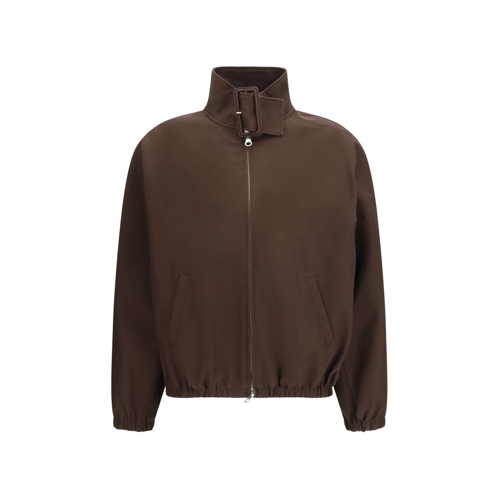 Courrèges - Buckle Collar Bomber Jacket Brown