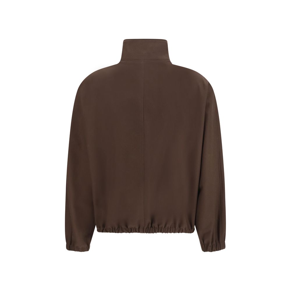 Courrèges - Buckle Collar Bomber Jacket Brown