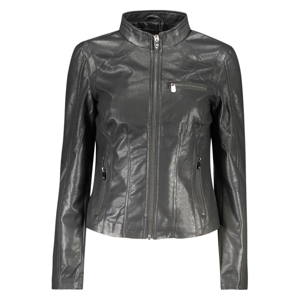 Nero Poliuretano Women's Jacket