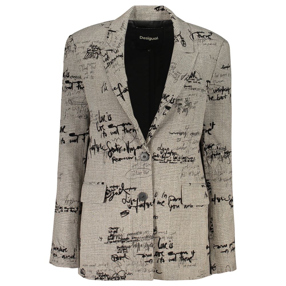 Grigio Polyester Women Jacket