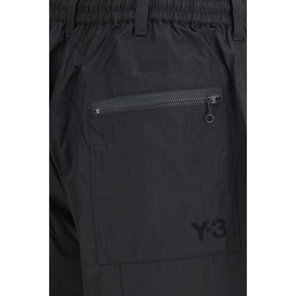 Black Cotton Bermuda Shorts Y-3