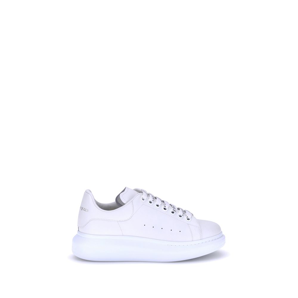 White Calf Leather Bos Taurus Platform Sneakers
