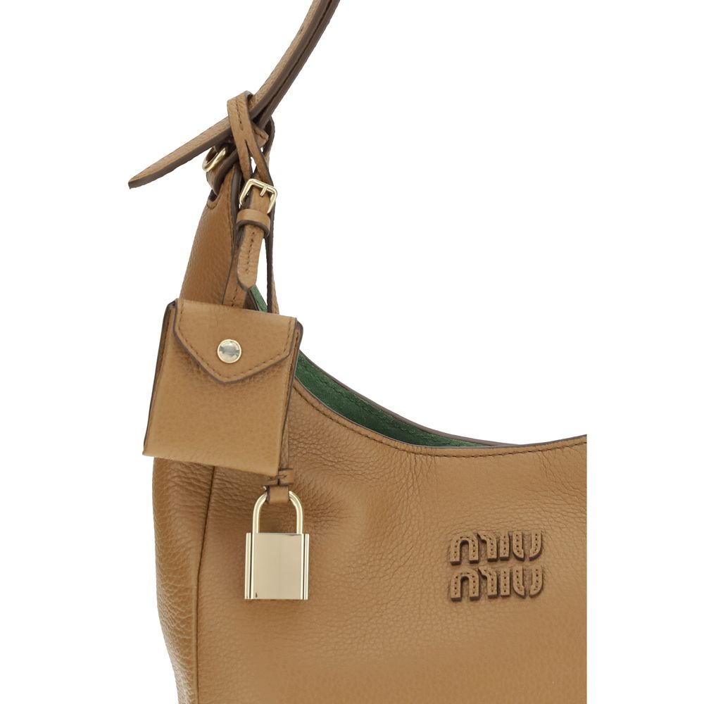 Beige Calf Leather Bos Taurus Shoulder Bag-thumbmail-4