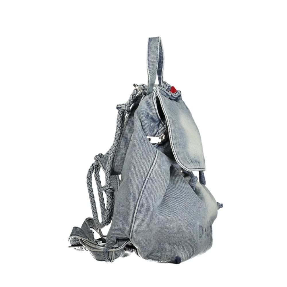 Azzurro Cotton Women Backpack-thumbmail-3