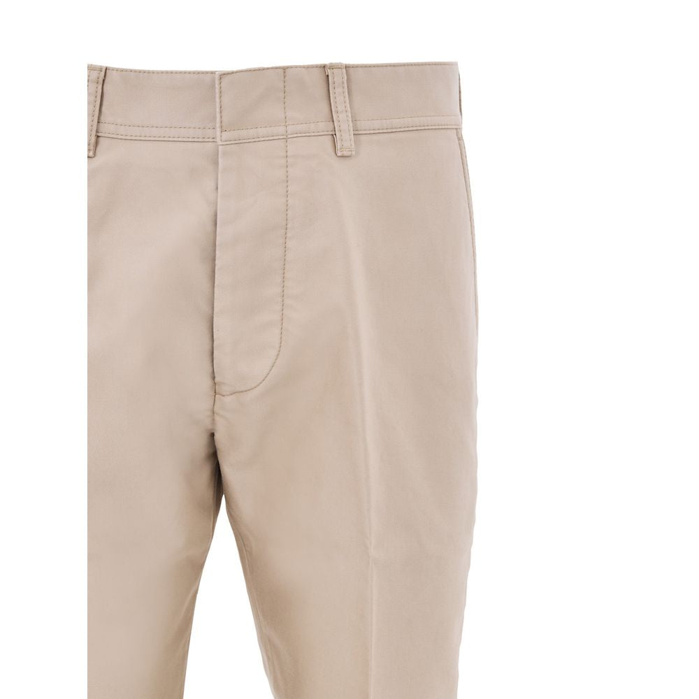 Beige Cotton Chino Pants-thumbmail-5