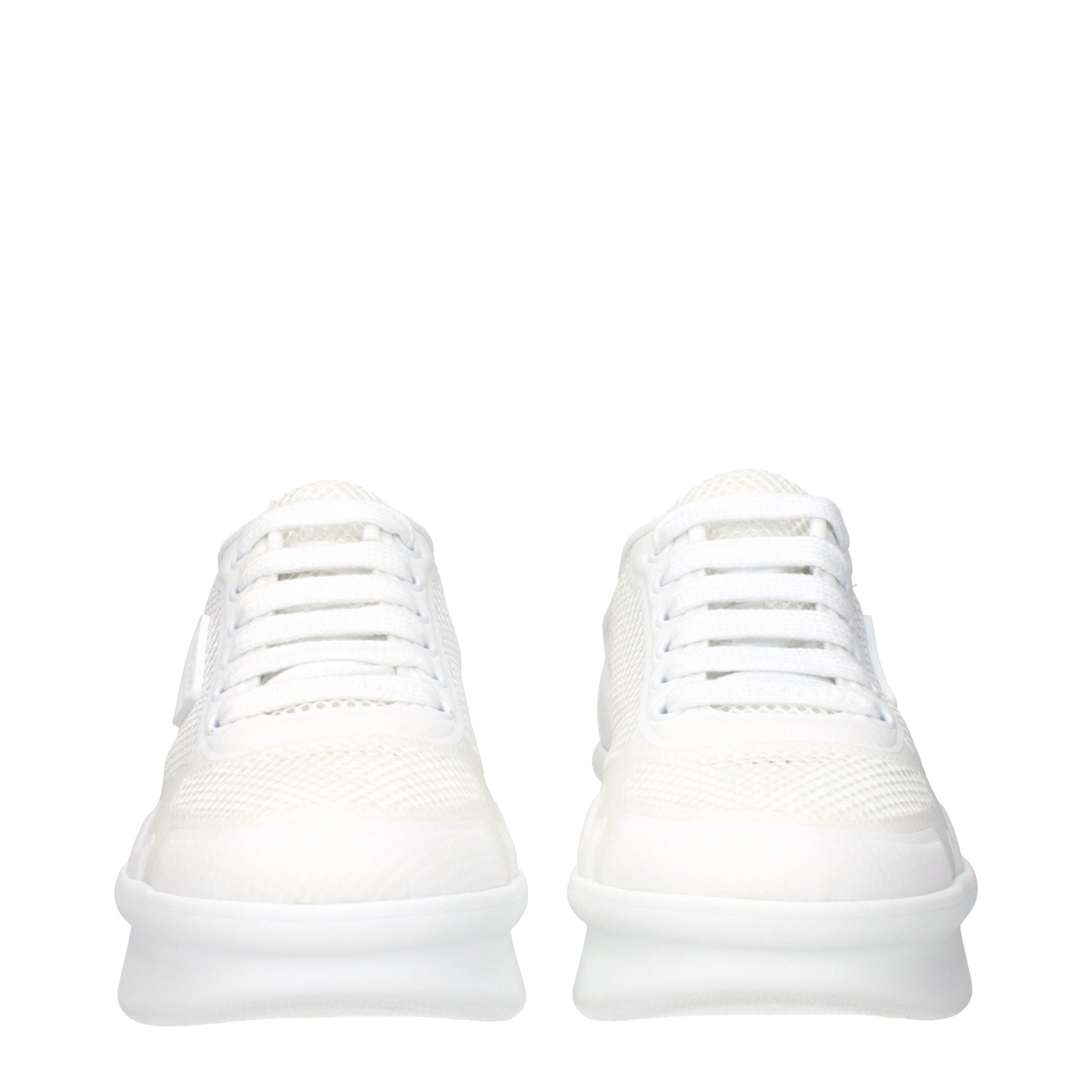 White Fabric Athletic Sneakers-thumbmail-3