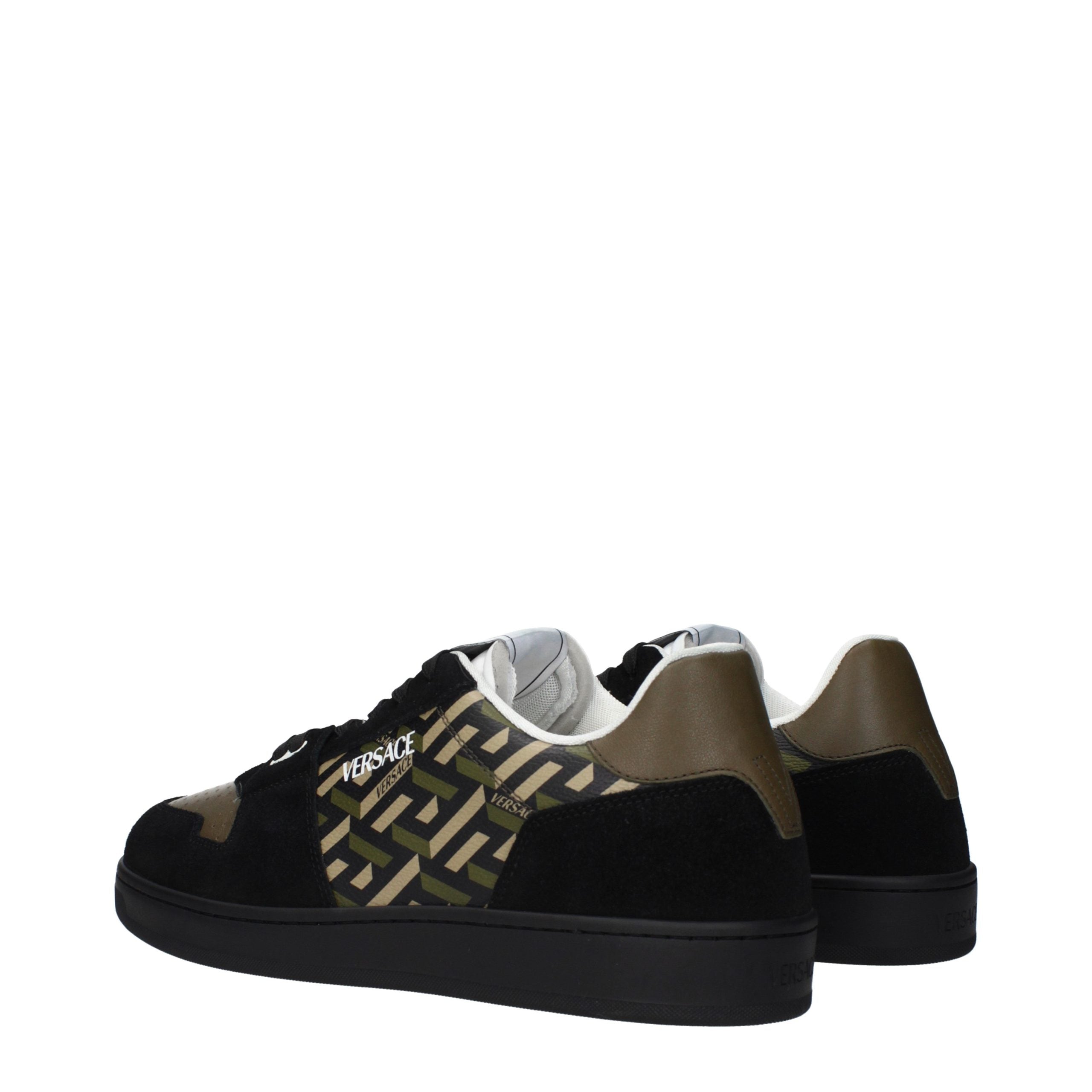 Green Fabric Low Top Sneakers-thumbmail-4