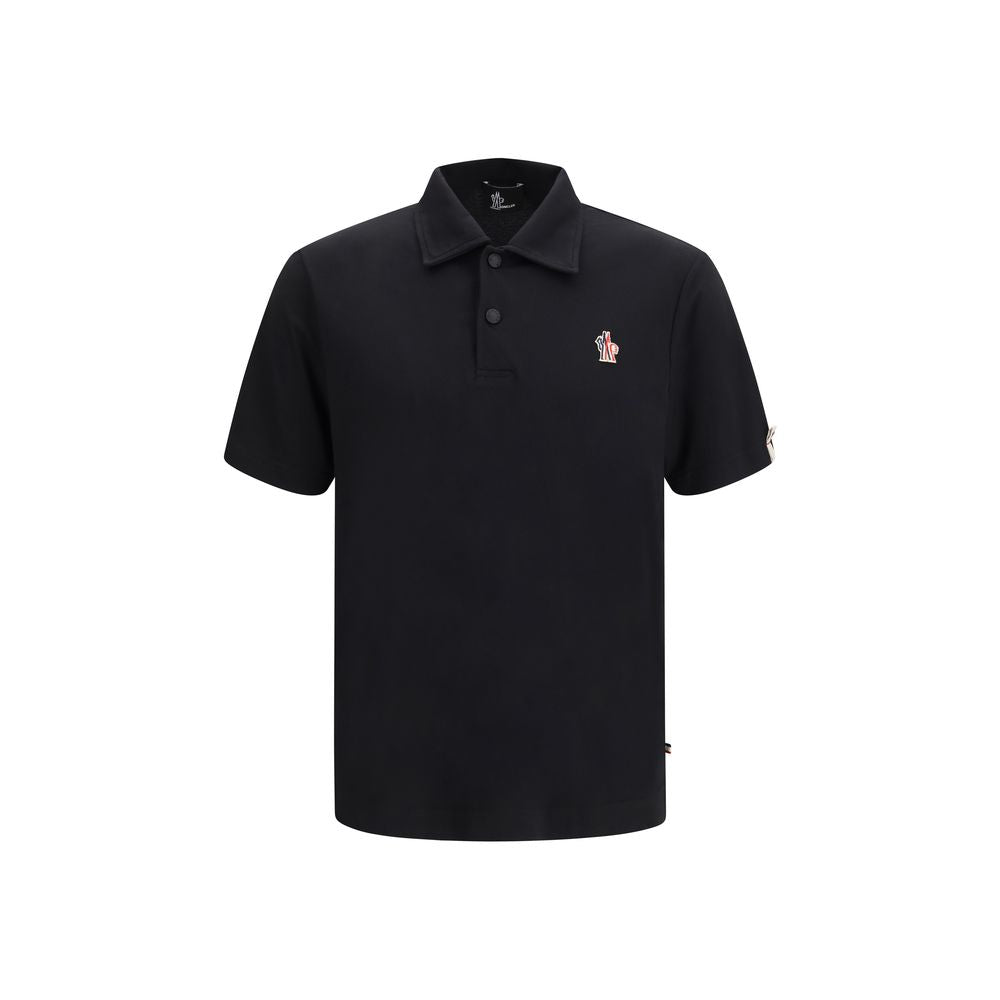 Black Polyamide Polo Shirt