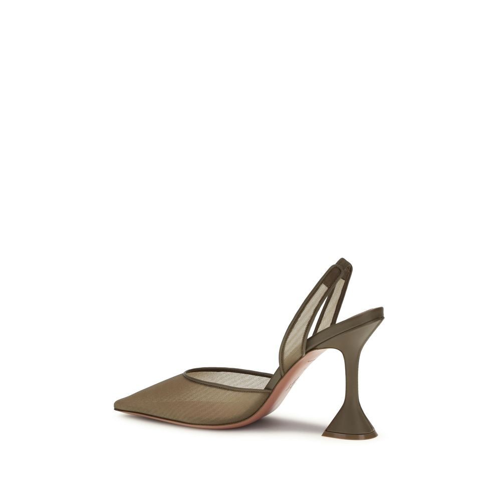 Brown Fabric High Heel Pumps-thumbmail-3