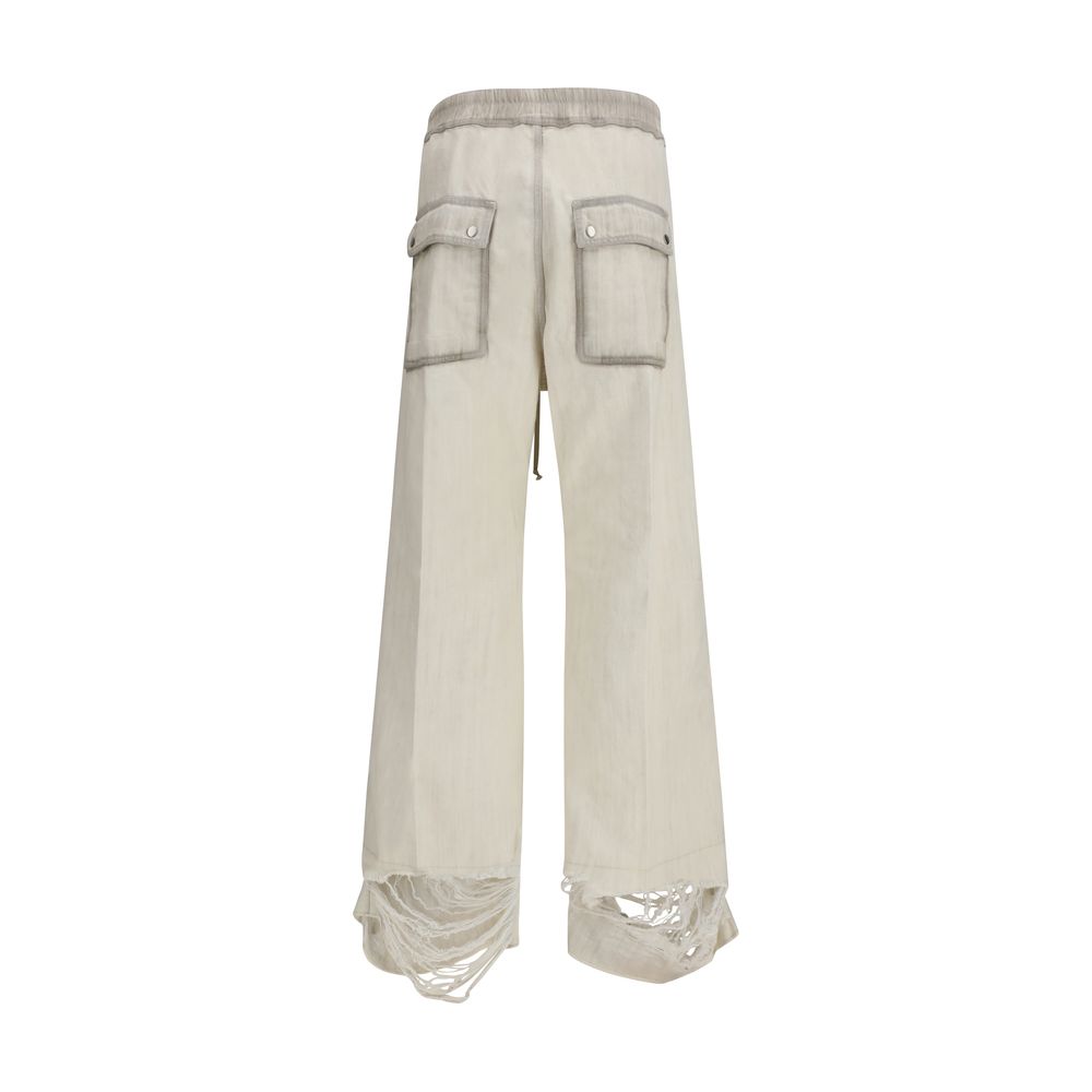 White Cotton Casual Pants