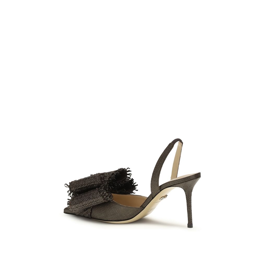 Brown Raffia Platform Pumps-thumbmail-3