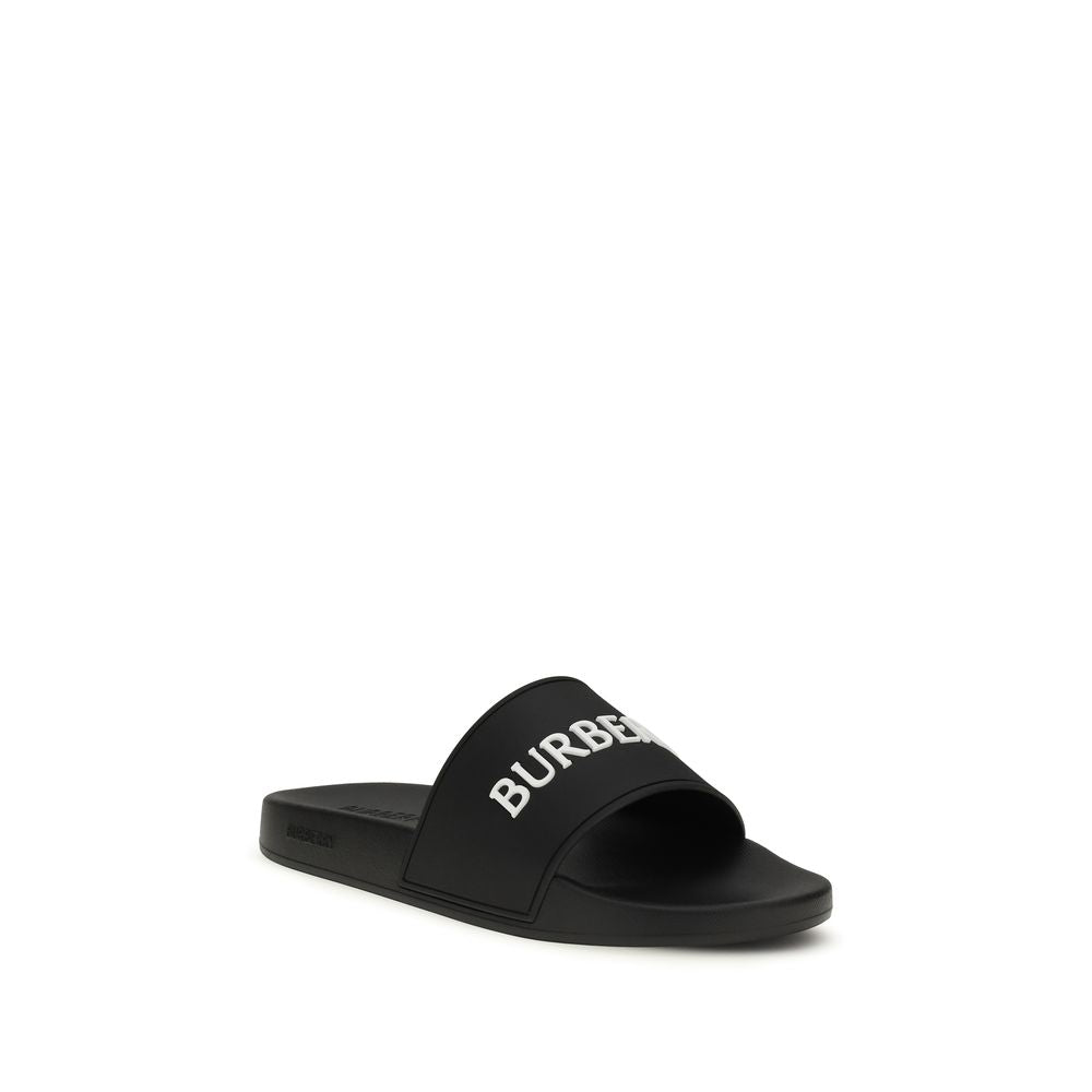 Black Rubber Slippers