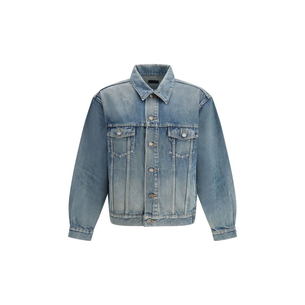 Blue Cotton Denim Jacket Saint Laurent