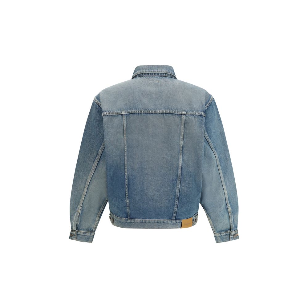 Blue Cotton Denim Jacket Saint Laurent