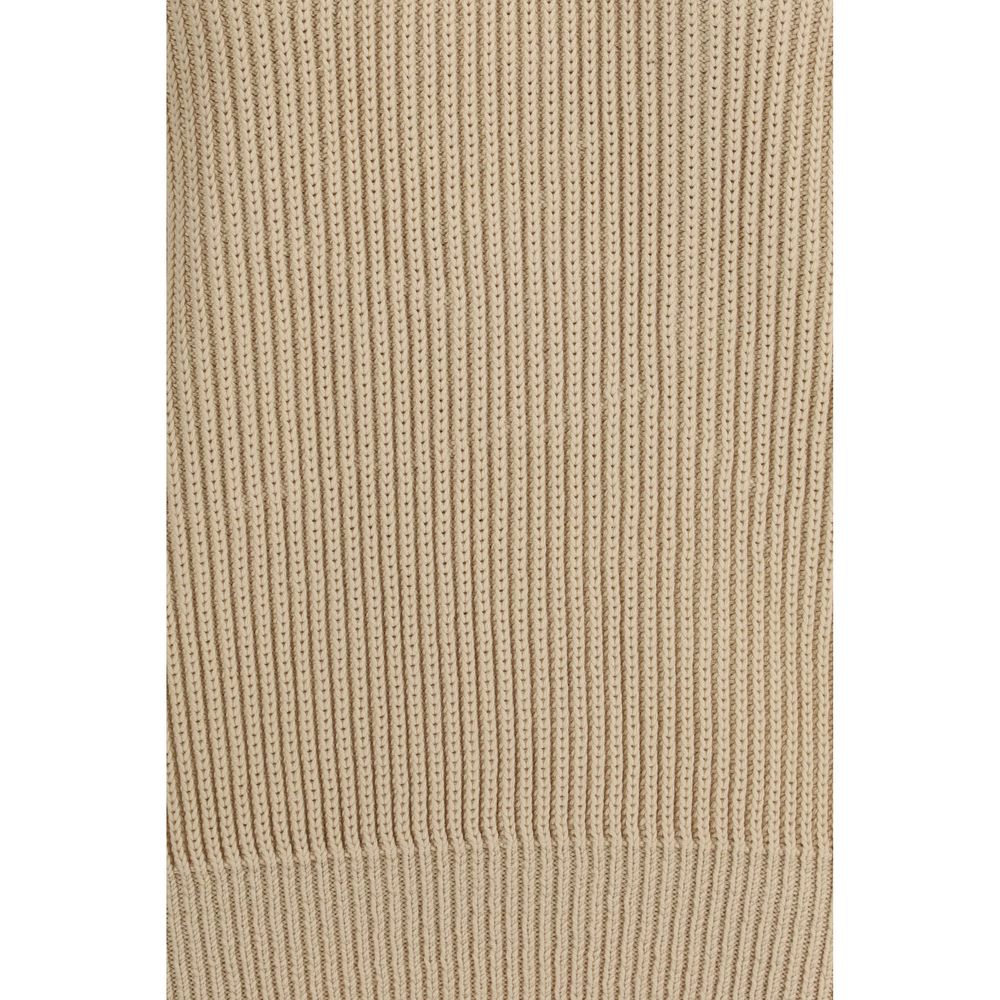 Beige Cotton Sweatshirt-thumbmail-3