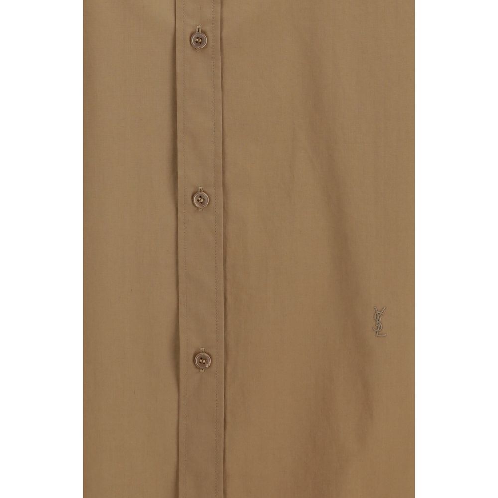Beige Cotton Dress Shirt-thumbmail-3
