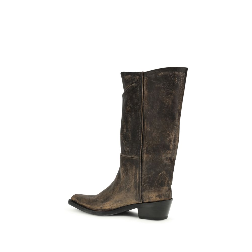 Brown Calf Leather Bos Taurus Boots-thumbmail-3