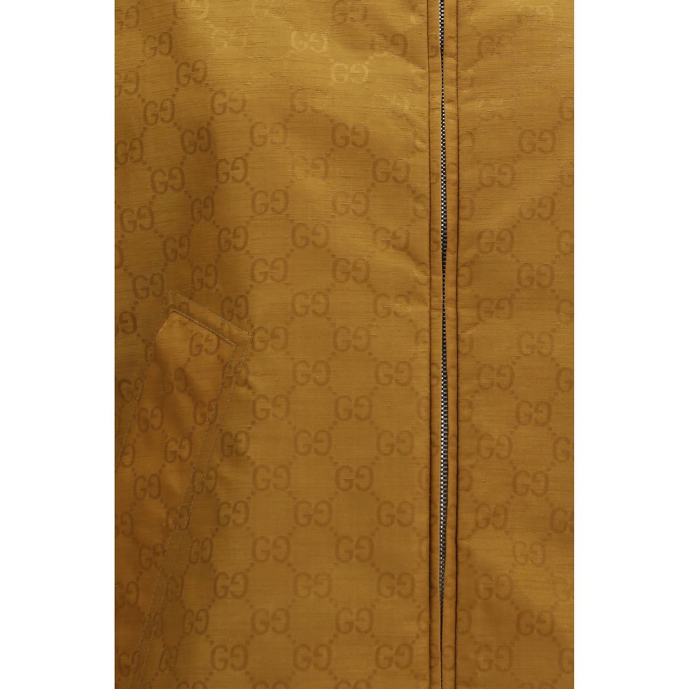 Beige Nylon Shell Jacket-thumbmail-3