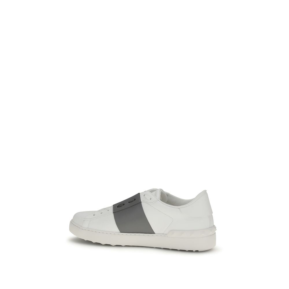 White Calf Leather Bos Taurus Low Top Sneakers-thumbmail-3