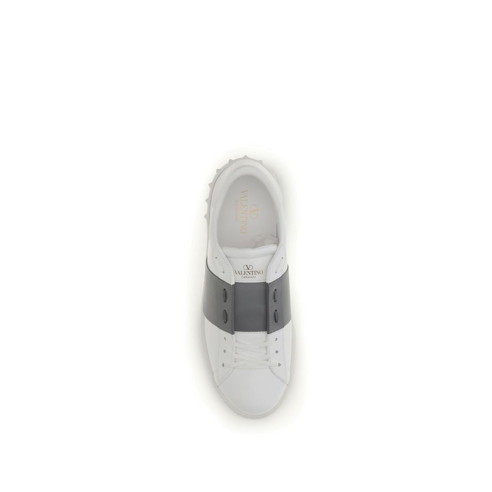 White Calf Leather Bos Taurus Low Top Sneakers-thumbmail-4
