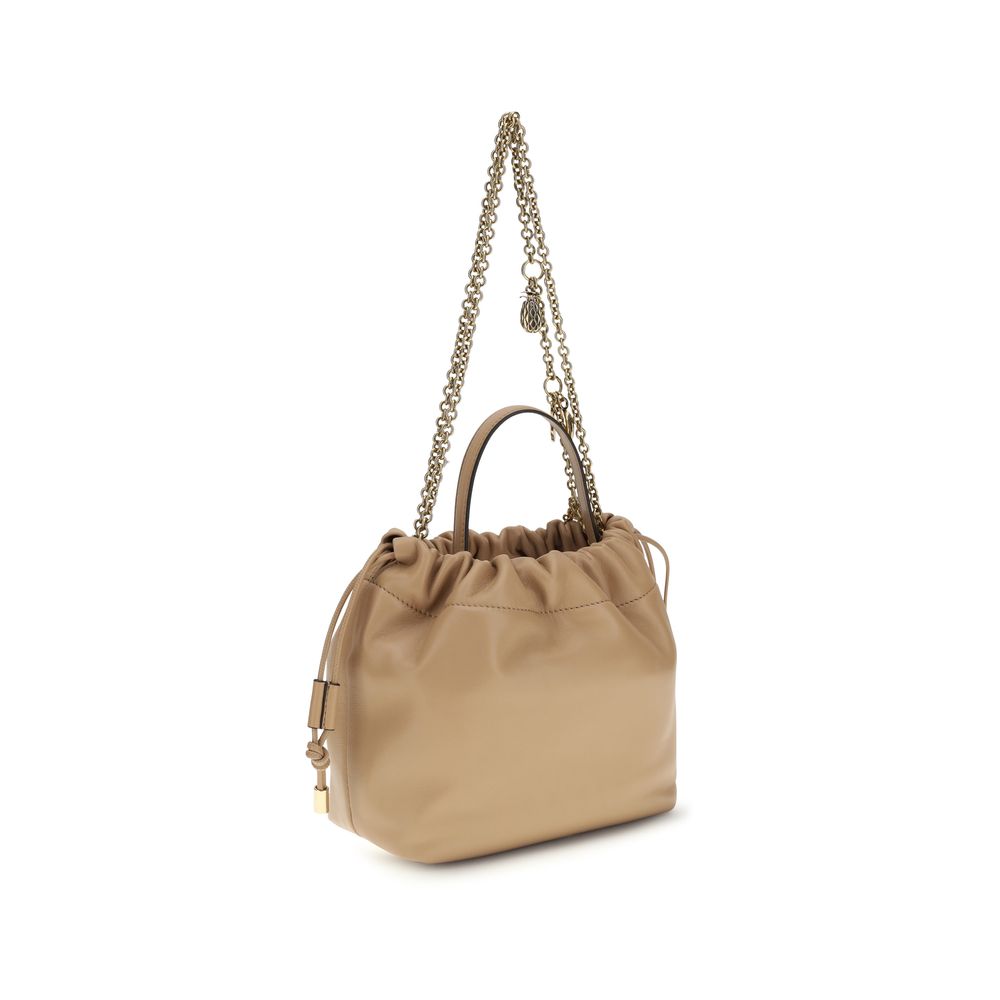 Beige Lamb Ovis Aries Aries Shoulder Bag-thumbmail-3
