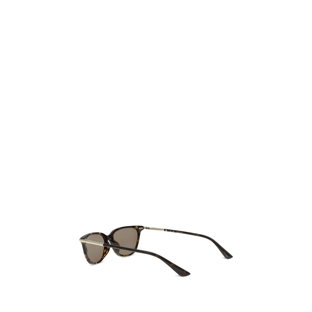 Brown Acetate Sunglasses Alexander McQueen