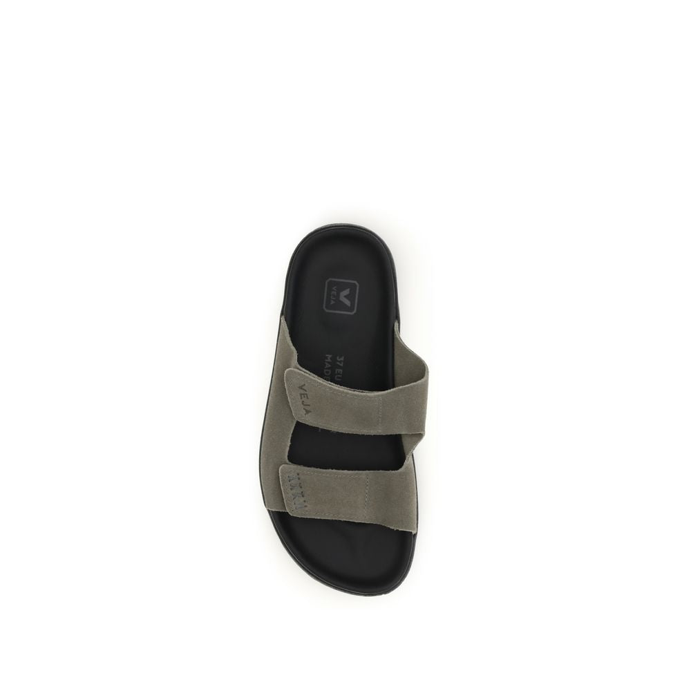 Bicolor Calf Leather Bos Taurus Flat Sandals-thumbmail-4