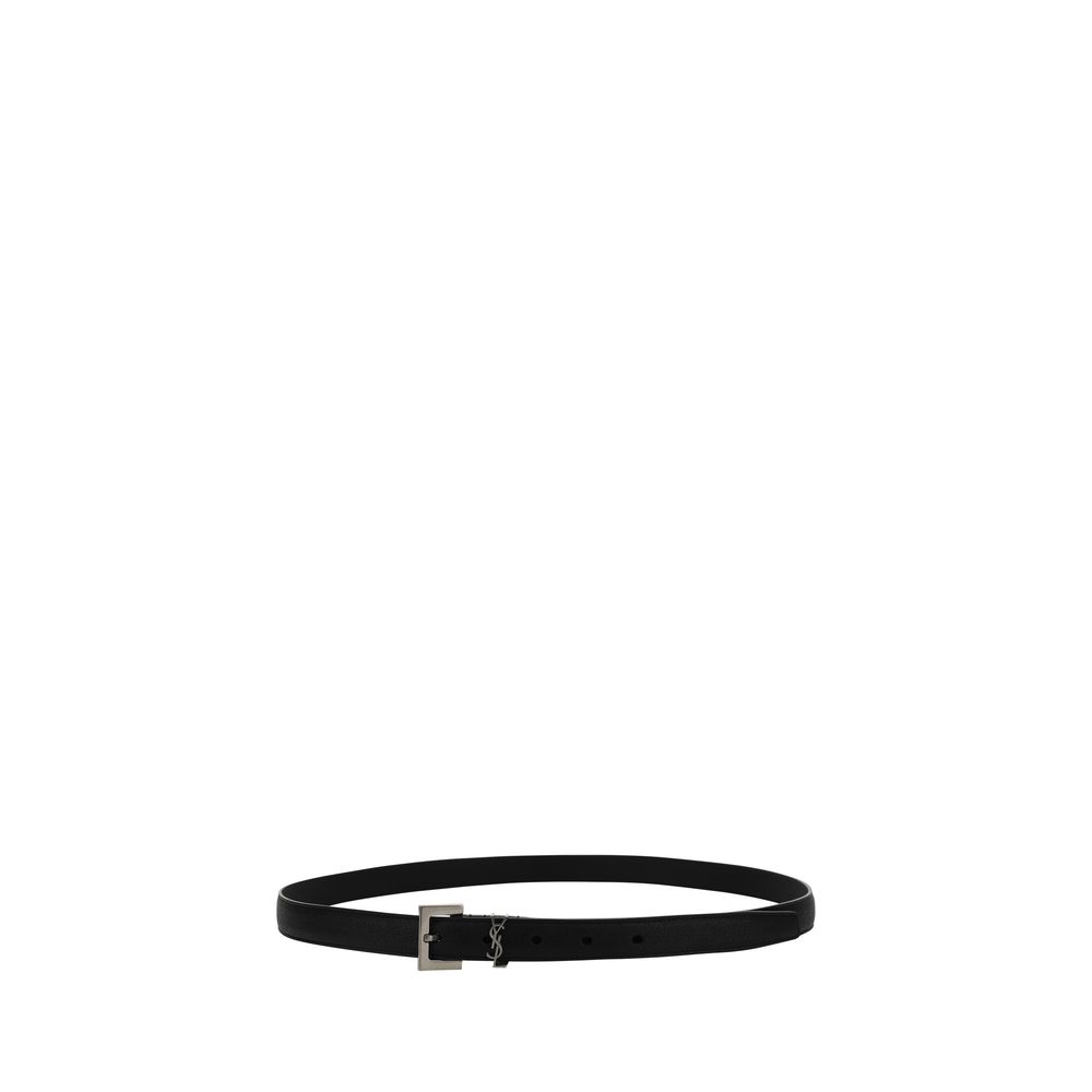 Black Lamb Ovis Aries Aries Regular Belt Saint Laurent