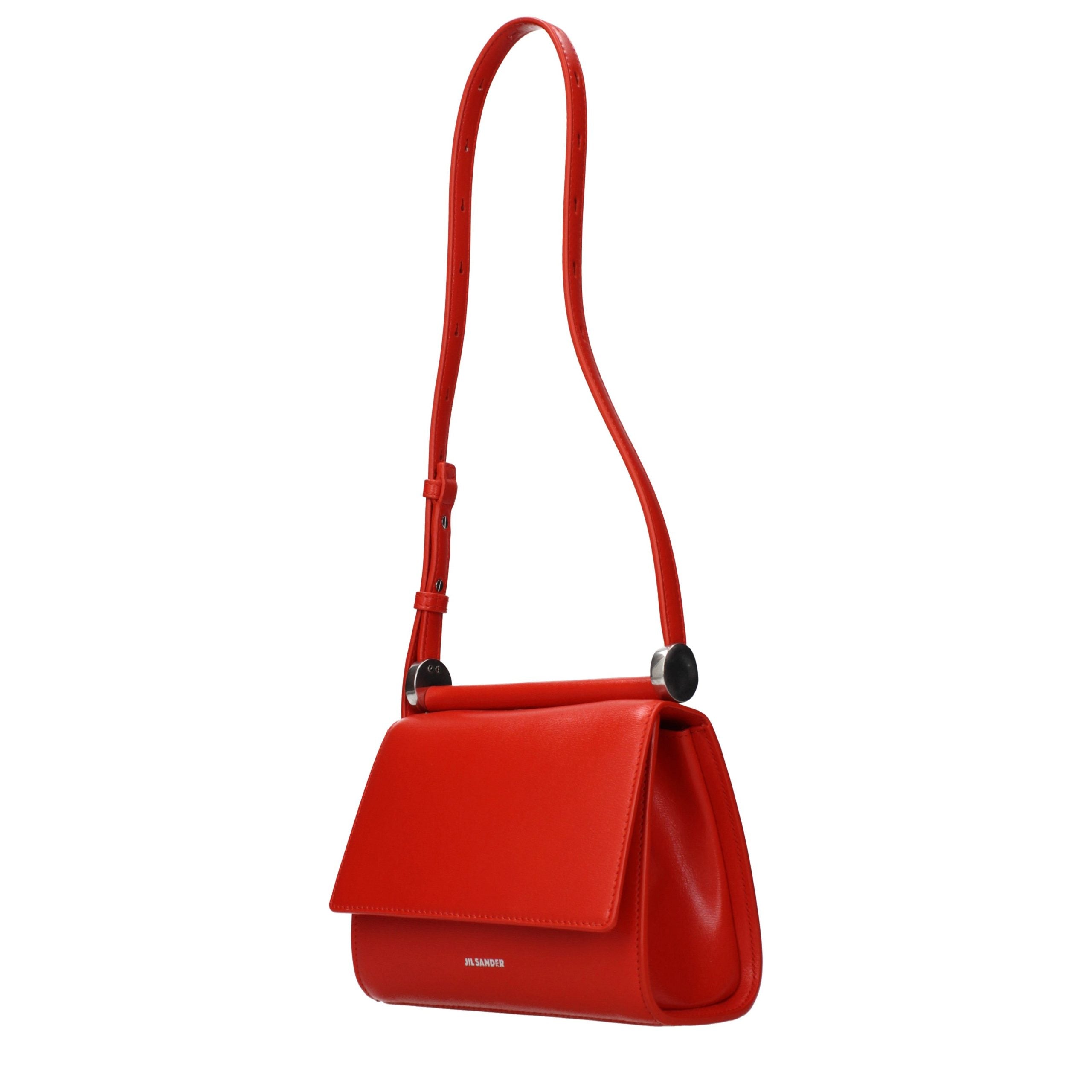 Red Leather Shoulder Bag