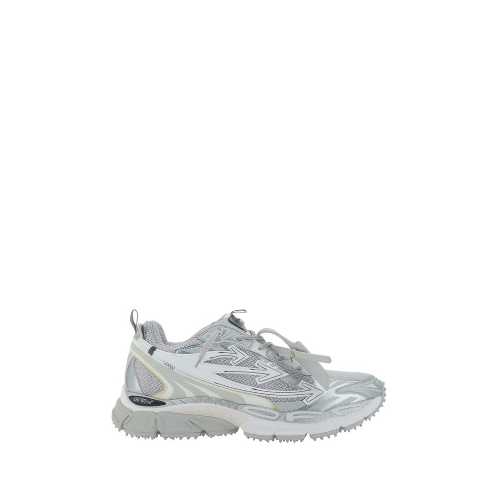 Gray Polyester Athletic Sneakers Off-White