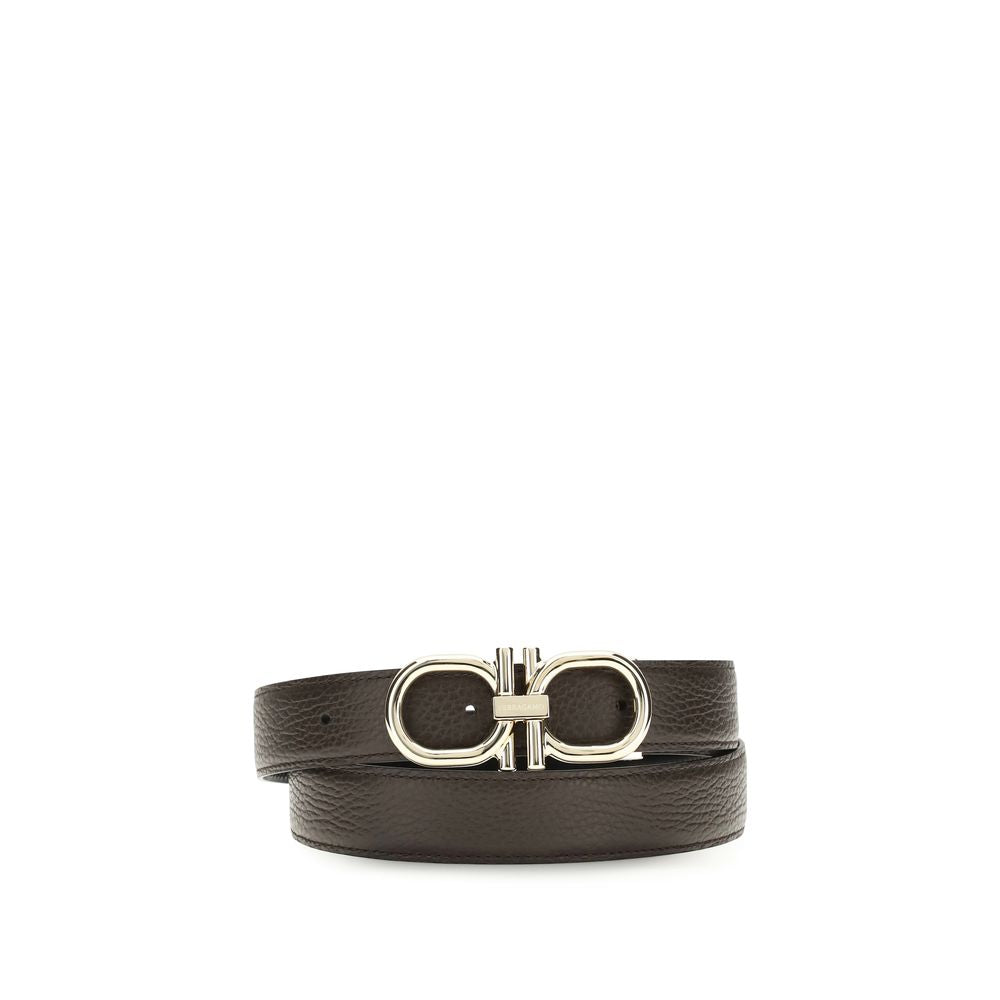 Brown Calf Leather Bos Taurus Regular Belt Ferragamo