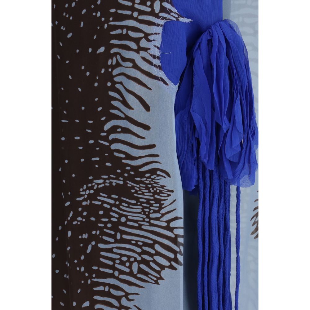 Multicolor Silk Cocktail Dress-thumbmail-3