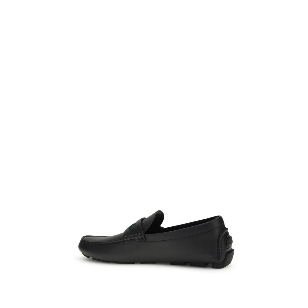 Black Calf Leather Bos Taurus Slip-On Loafers Gucci