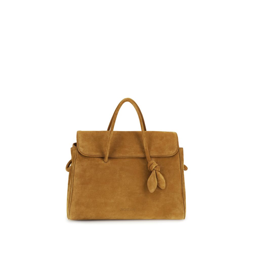 Beige Calf Leather Bos Taurus Handbag