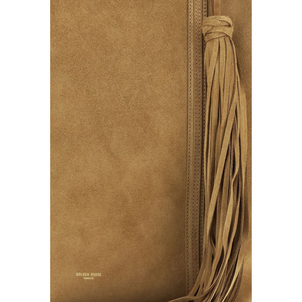 Beige Calf Leather Bos Taurus Shoulder Bag-thumbmail-4