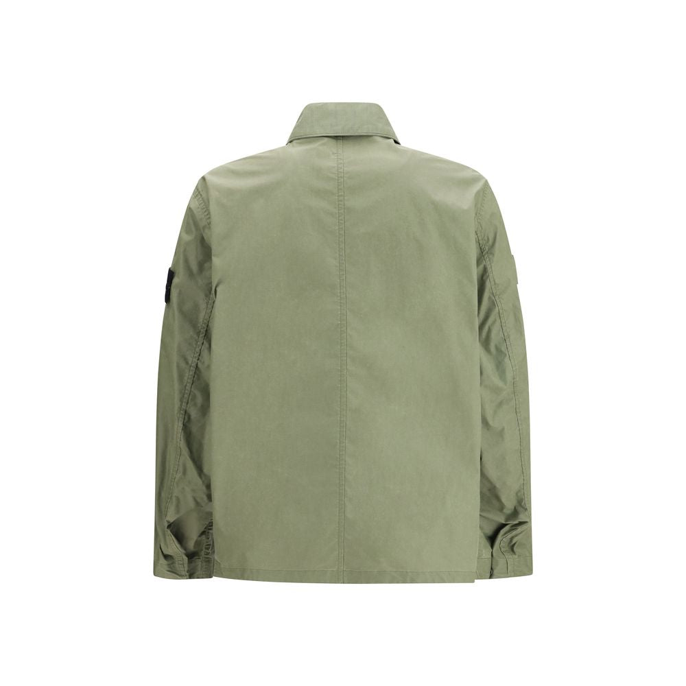Bicolor Polyester Coat Stone Island