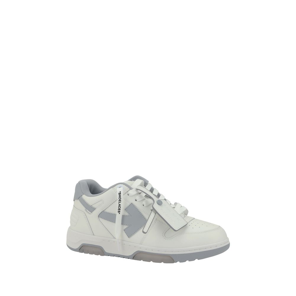 White Calf Leather Bos Taurus Low Top Sneakers Off-White