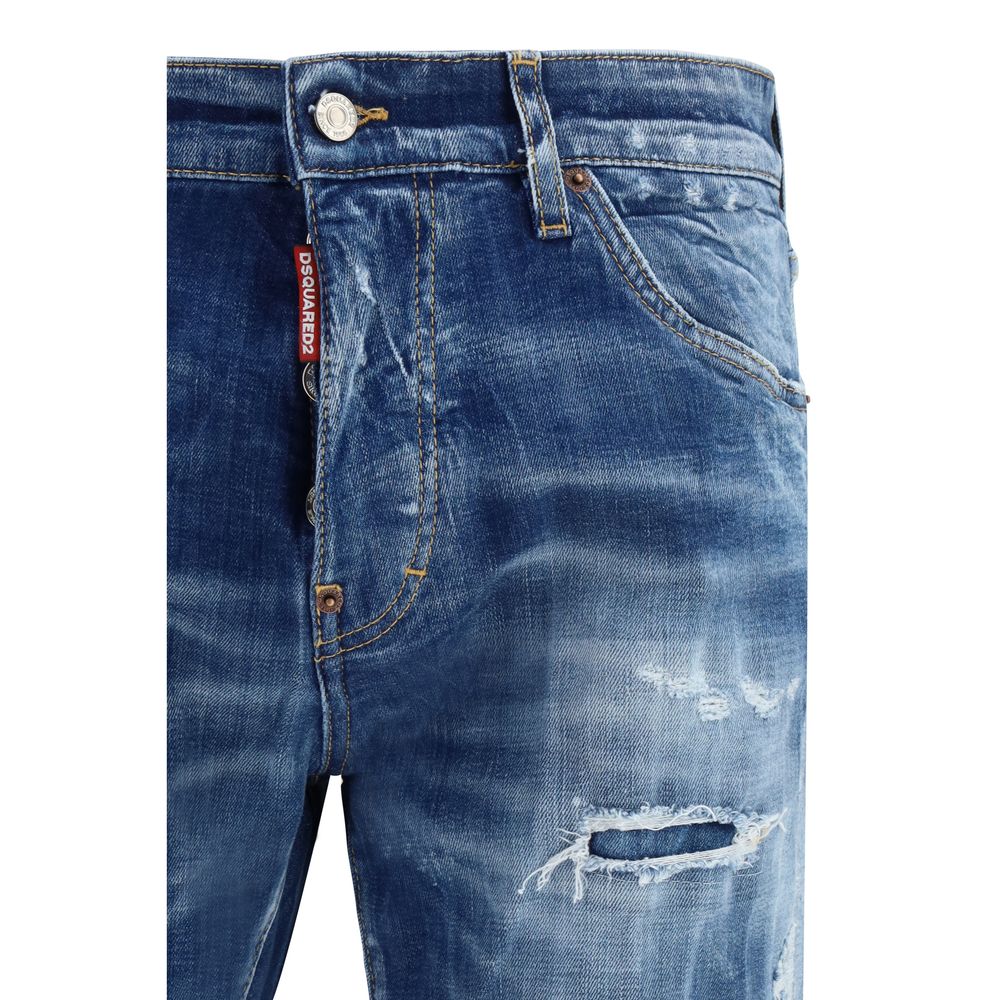 Blue Cotton Slim Fit Jeans Dsquared²