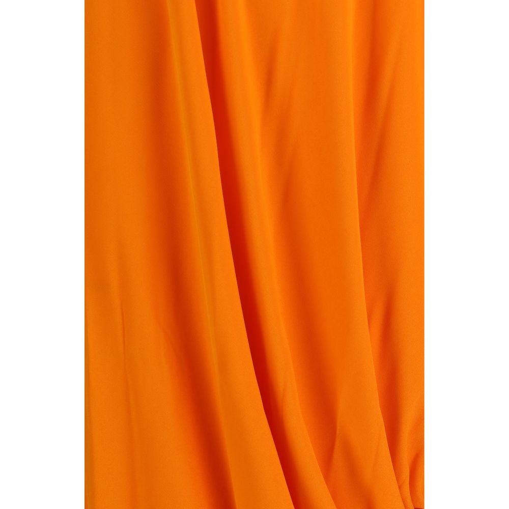 Orange Viscose Casual Dress Tom Ford