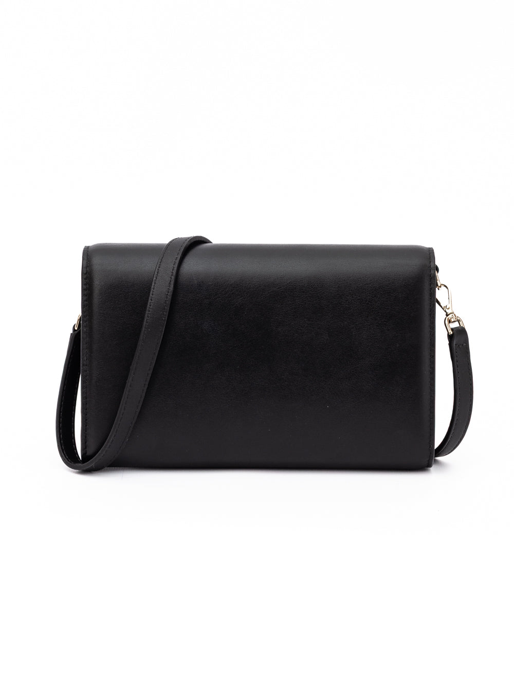 Black Avenue Leather Shoulder Strap Bag-thumbmail-3