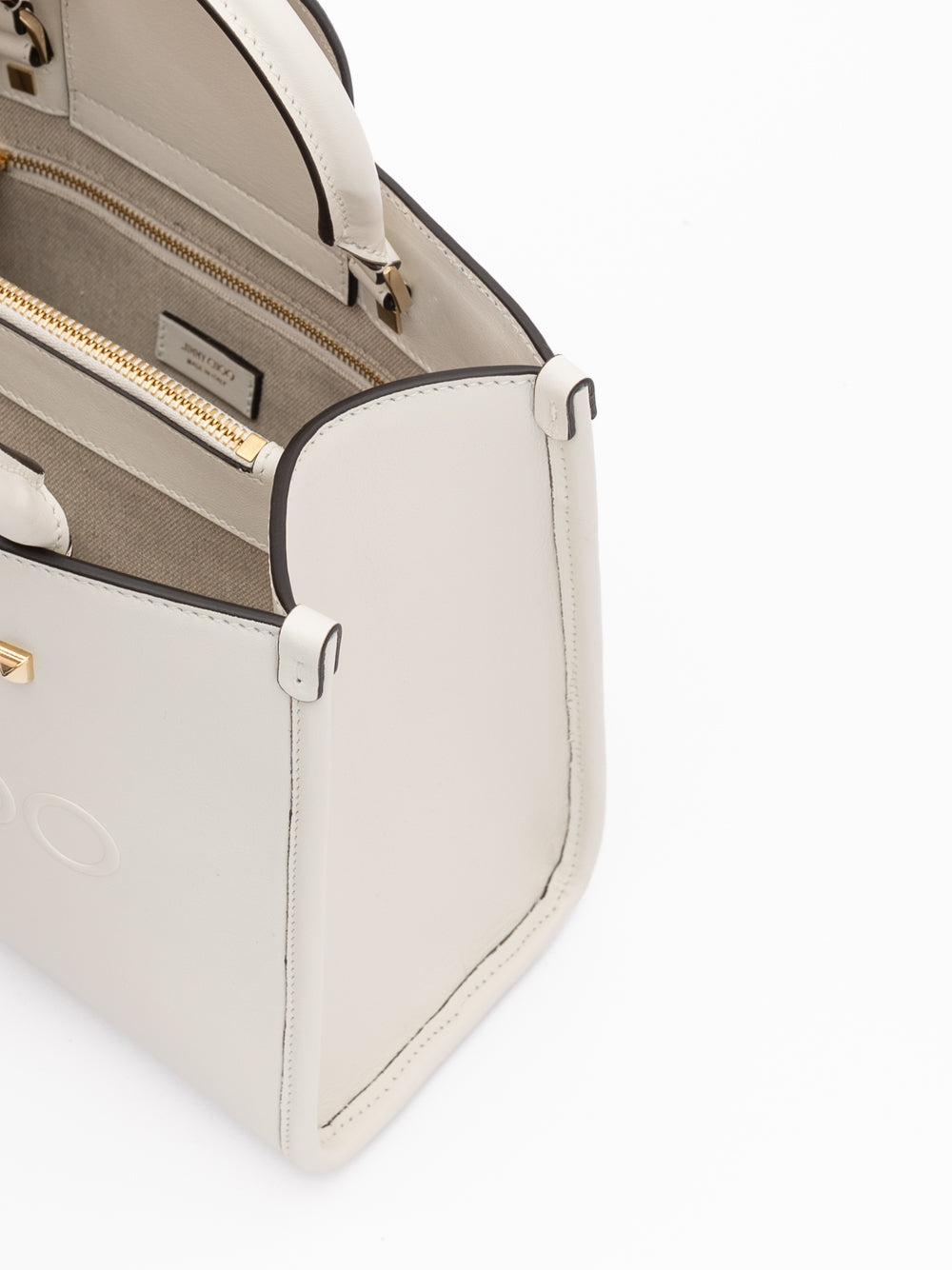 White Avenue S Tote Leather Handbag-thumbmail-5