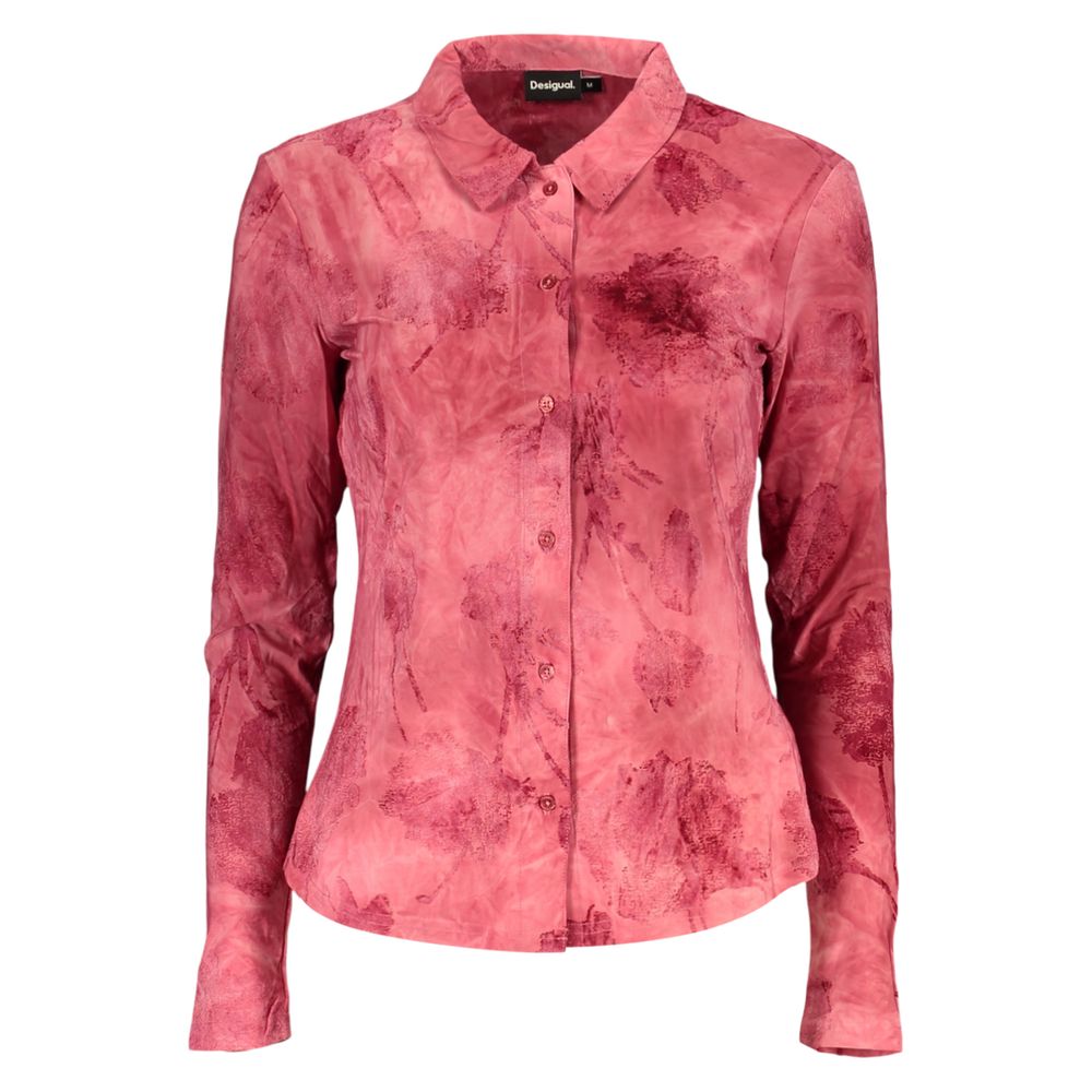 Rosso Polyester Women Shirt