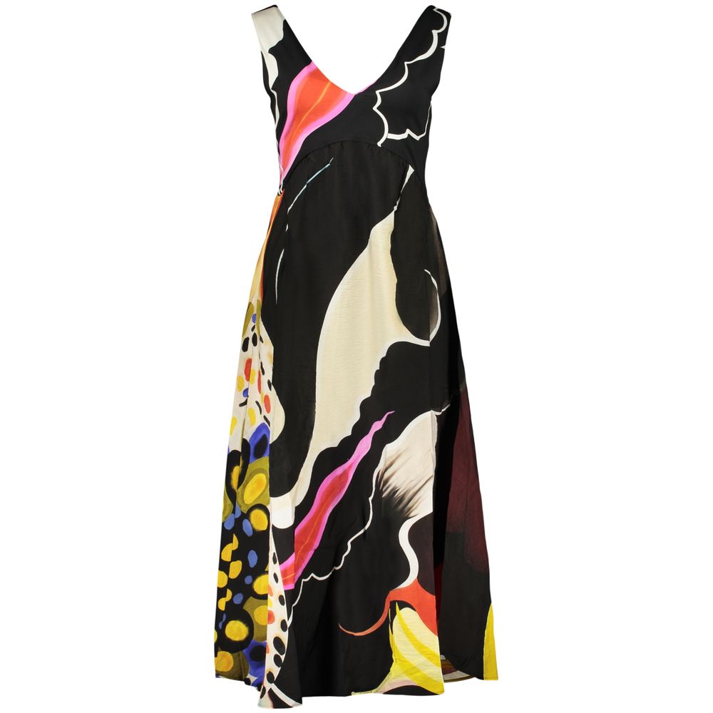 Black Viscose Women's Dress