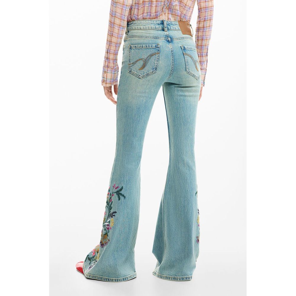 Azzurro Cotton Women Jeans