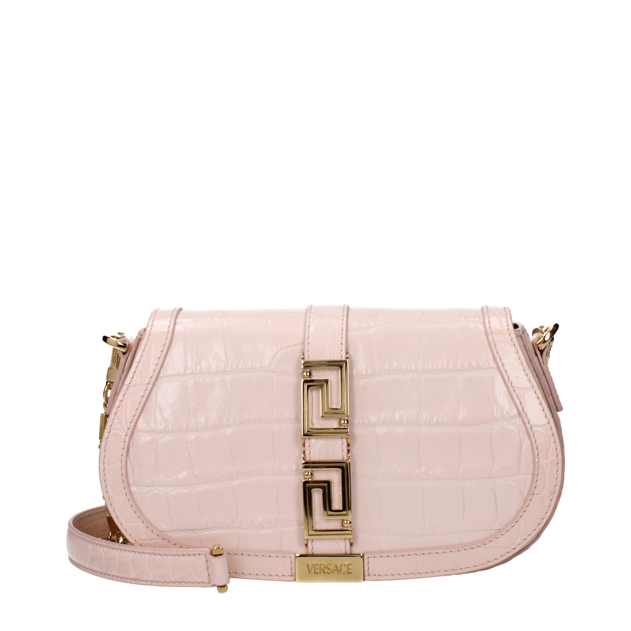 Pink Leather Shoulder Bag