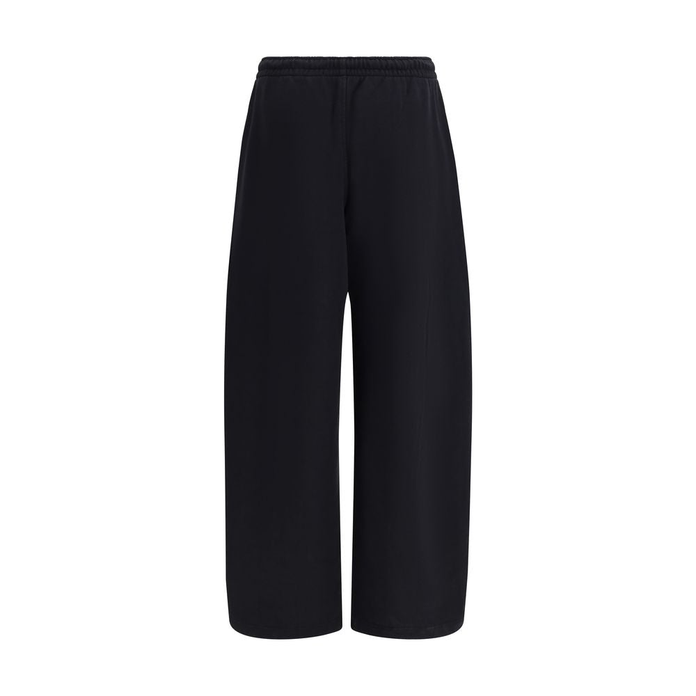 Black Cotton Athletic Pants