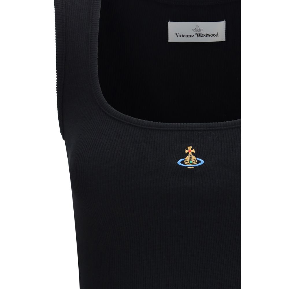 Black Cotton Sleeveles T-Shirt-thumbmail-3