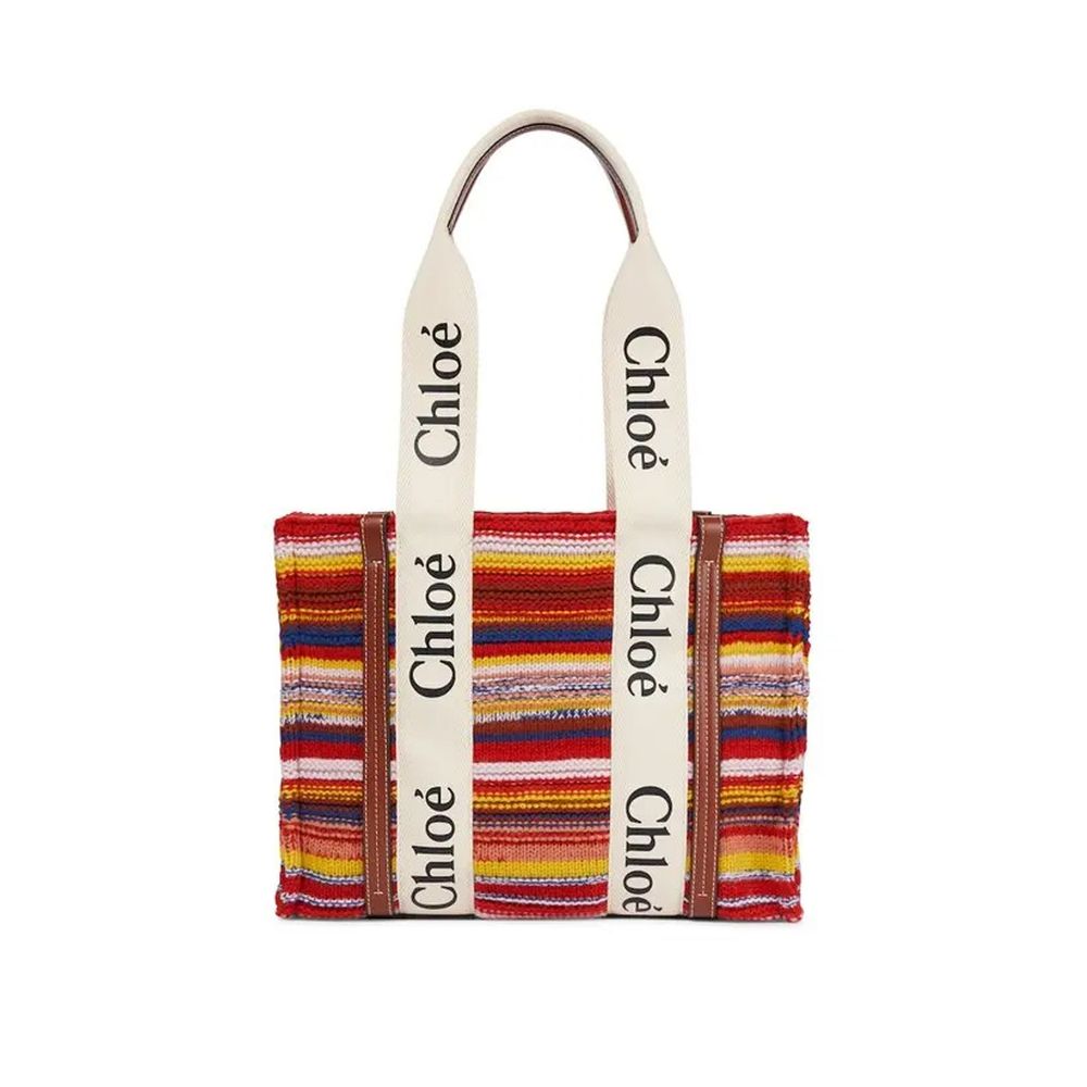 Multicolor Wool Tote Bag
