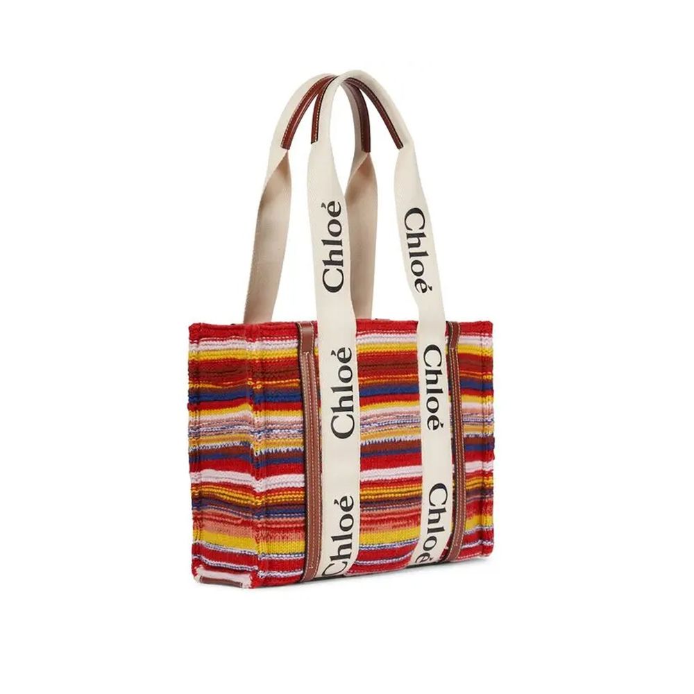Multicolor Wool Tote Bag