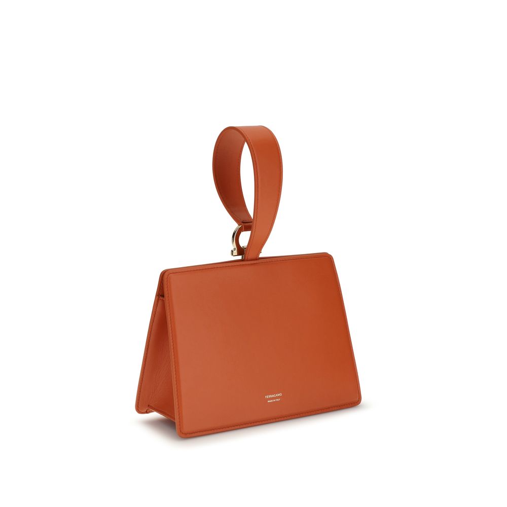 Orange Calf Leather Bos Taurus Clutch Bag-thumbmail-3